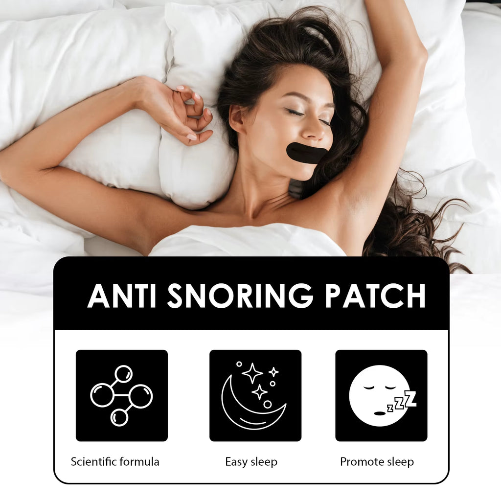 Anti-Snoring Patches to Stop Snoring Mouth Tape Sleeping Smooth Breathing Night Sleep Improvement Nose Breathe Strips