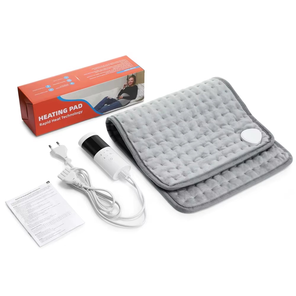 9 Level 4 Mode Timer 30X60Cm Electric Heating Pad Blanket Hot Heated Pad for Abdomen Shoulder Knee Legs Winter Warm Washable