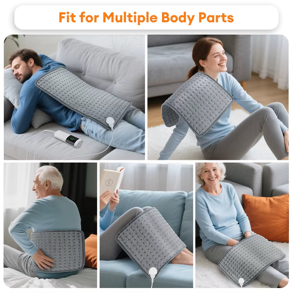 9 Level 4 Mode Timer 30X60Cm Electric Heating Pad Blanket Hot Heated Pad for Abdomen Shoulder Knee Legs Winter Warm Washable