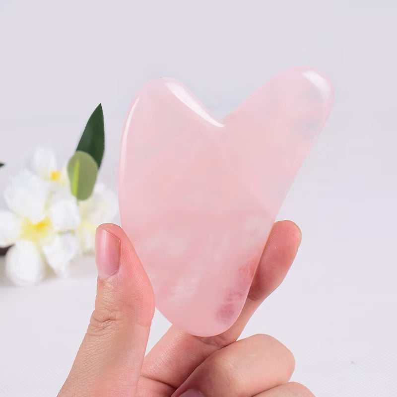 Natural Stone Guasha Jade Facial Beauty Scraping Massage Tools Firm Skin Care Face Gua Sha SPA Physical Therapy Gue Che Roller