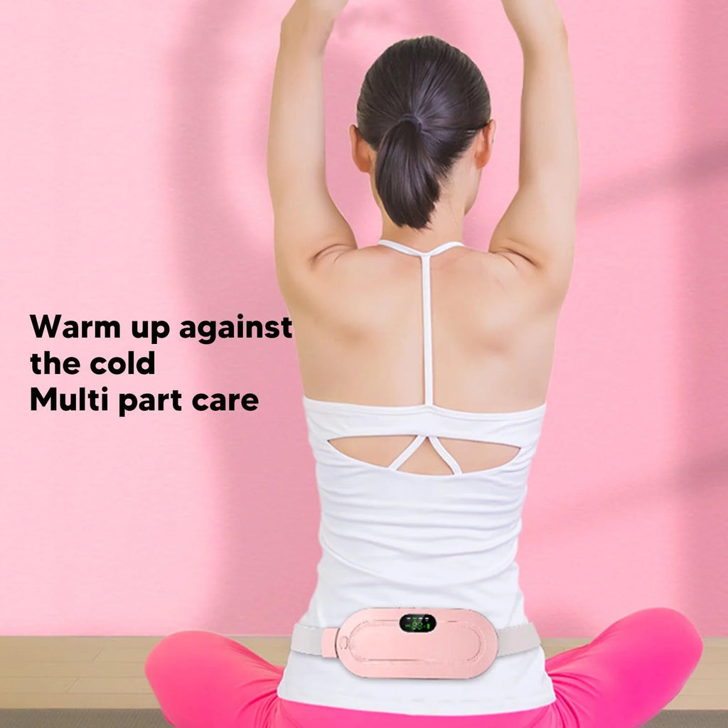 Heating Pad for Period Cramps,Menstrual Heating Pad with 3 Heat Levels & 4 Massage Modes,Portable Heating Pad,Cordless Heating Pad,Cramps Heating Pad Women for Bellyful,Waist,Back,Neck